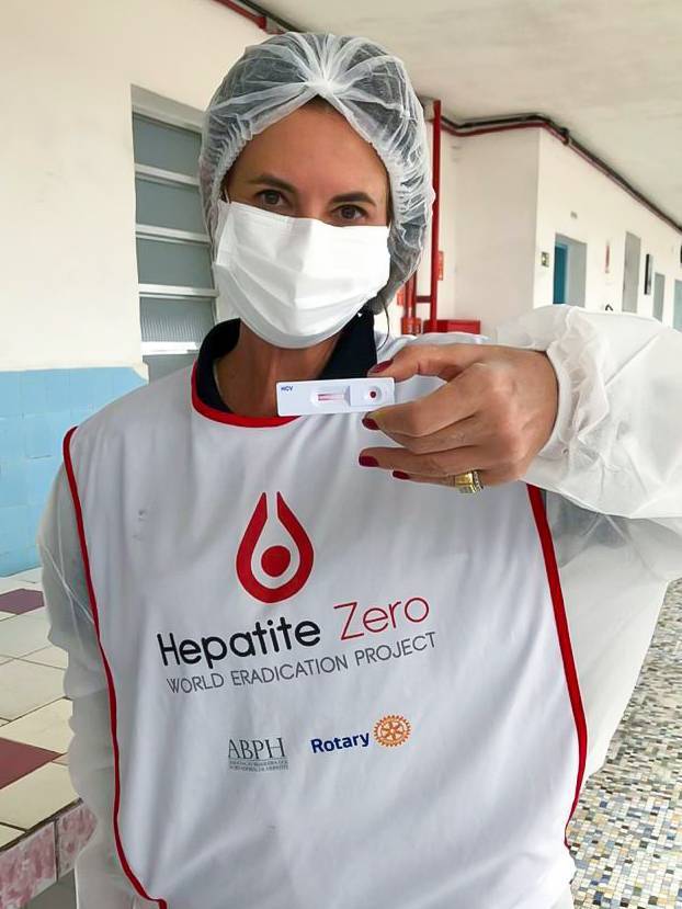 Rotary Club do Distrito 4420 aplica testes no Projeto Hepatite Zero (Foto reprodução: RCS Gonzaga)