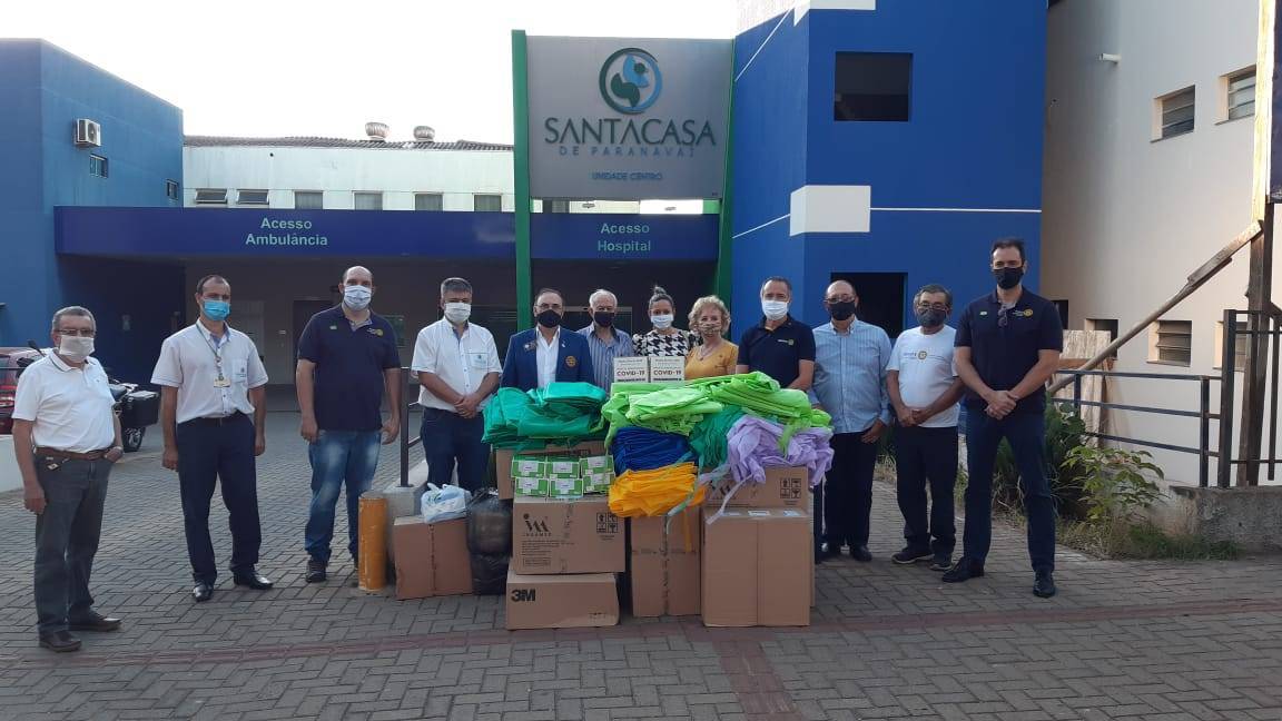 Projeto Covid entregue para a Santa Casa de Paranavaí com recursos da Fundação Rotária