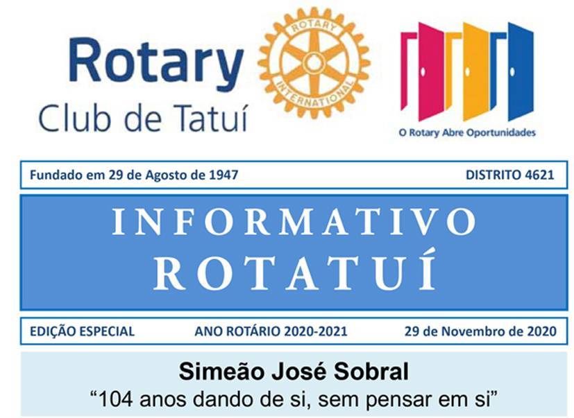 Informativo Rotatuí - Edição Especial - 29 de novembro de 2020