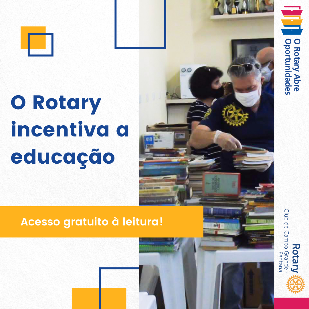 Presidente Célio Cavalcanti, do Rotary Club de Campo Grande - Pantanal, trabalhando na separação dos materiais recebidos. 