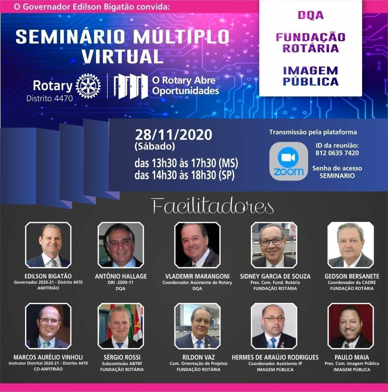 Gravação do 2º Seminário Virtual Múltiplo DQA - FR - IMAGEM PÚBLICA - 28-11-2020