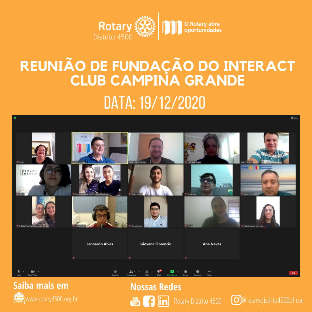 Reunião de Fundação do Interact Club Campina Grande