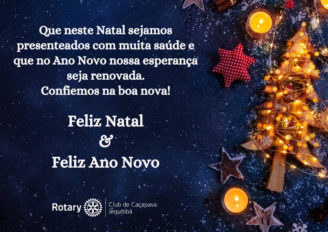 Rotary Club de Caçapava- Jequitibá deseja Boas Festas a todos.