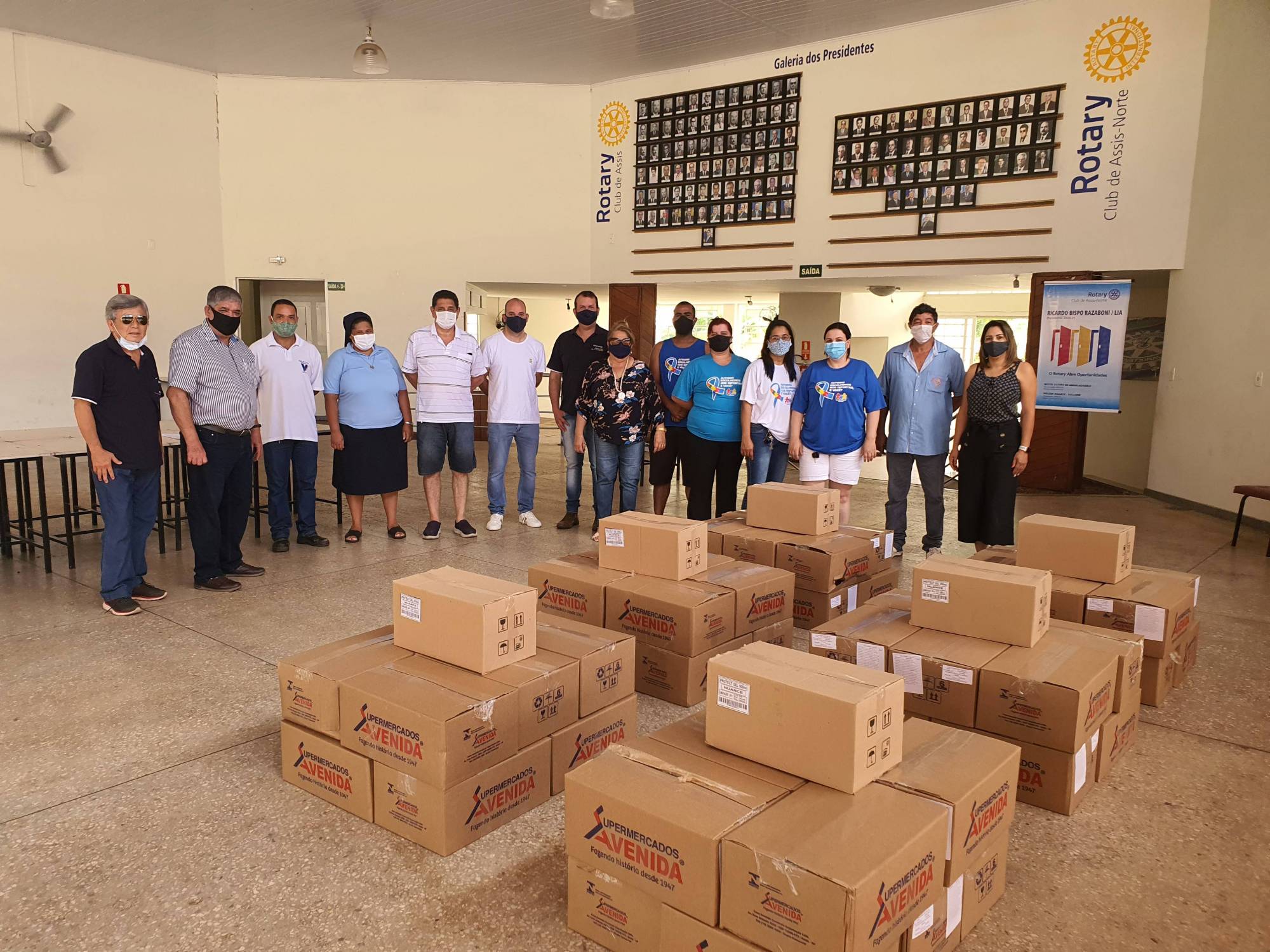 Entrega de 60 Cestas Basicas para 06 Entidades de Assis