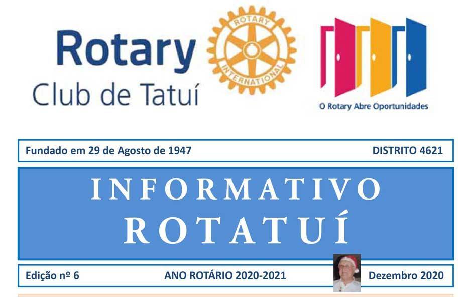 Informativo Rotatuí nº 6 - dezembro 2020