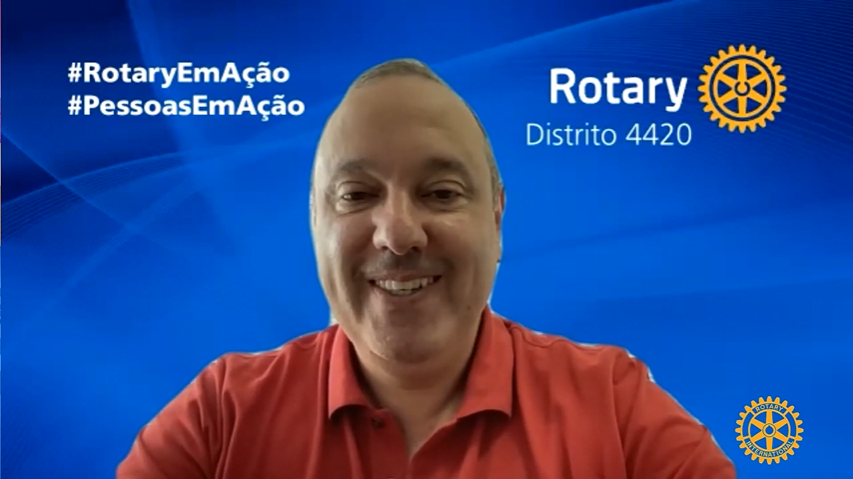 Cyro Soldani indicado a Governador designado do Distrito 4420 para o ano rotário 2023-24 em entrevista via internet 