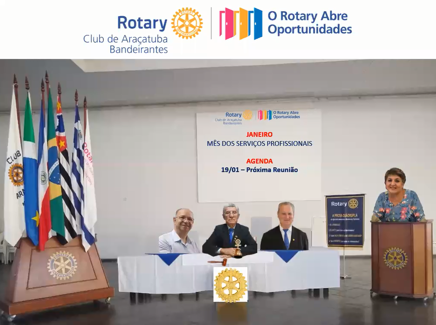 https://youtu.be/o7pywCactDo Clique aqui para assistir .....  Gravação da 18ª RO - 1566 da Fundação do Rotary Club de Araçatuba Bandeirantes - Informação Rotária Serviços Profissionais - Companheiro Fábio Duarte