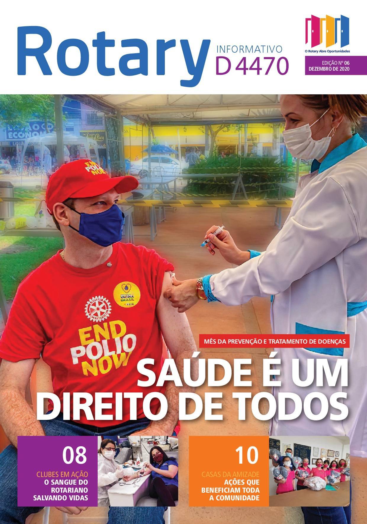 Informativo Rotário de Dezembro/2020 - Numero 06 - Carta Mensal