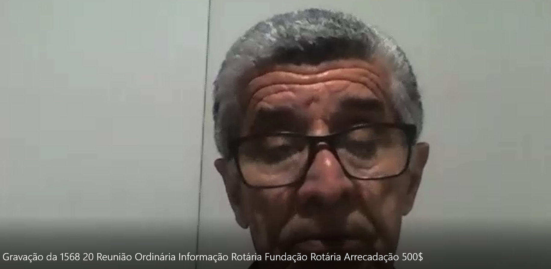 Gravação da 20ª RO - 1568 da Fundação do Rotary Club de Araçatuba Bandeirantes - Informação Rotária Arrecadação 500$ - 26/01/2021