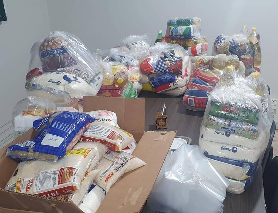 Doação de Cestas Básicas feita pela Aceia