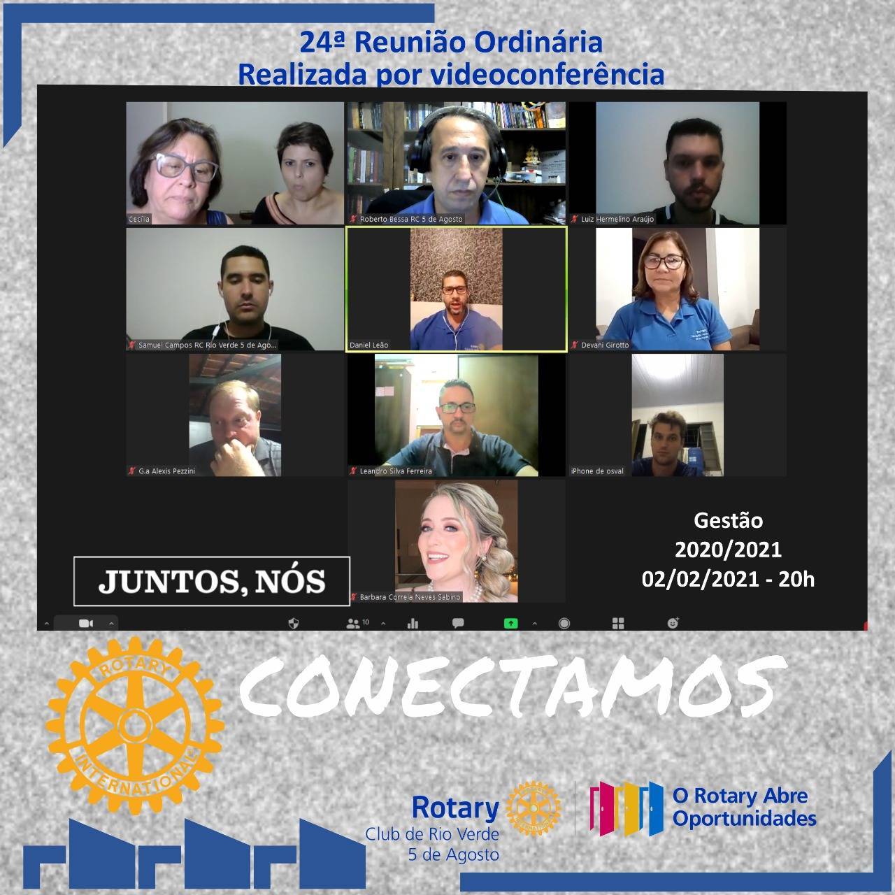 24ª Reunião Ordinária do R. C. de Rio Verde 5 de Agosto Realizada por Videoconferência
