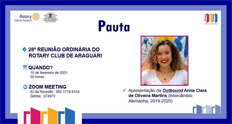 Apresentação da outbound ANNA CLARA DE OLIVEIRA MARTINS