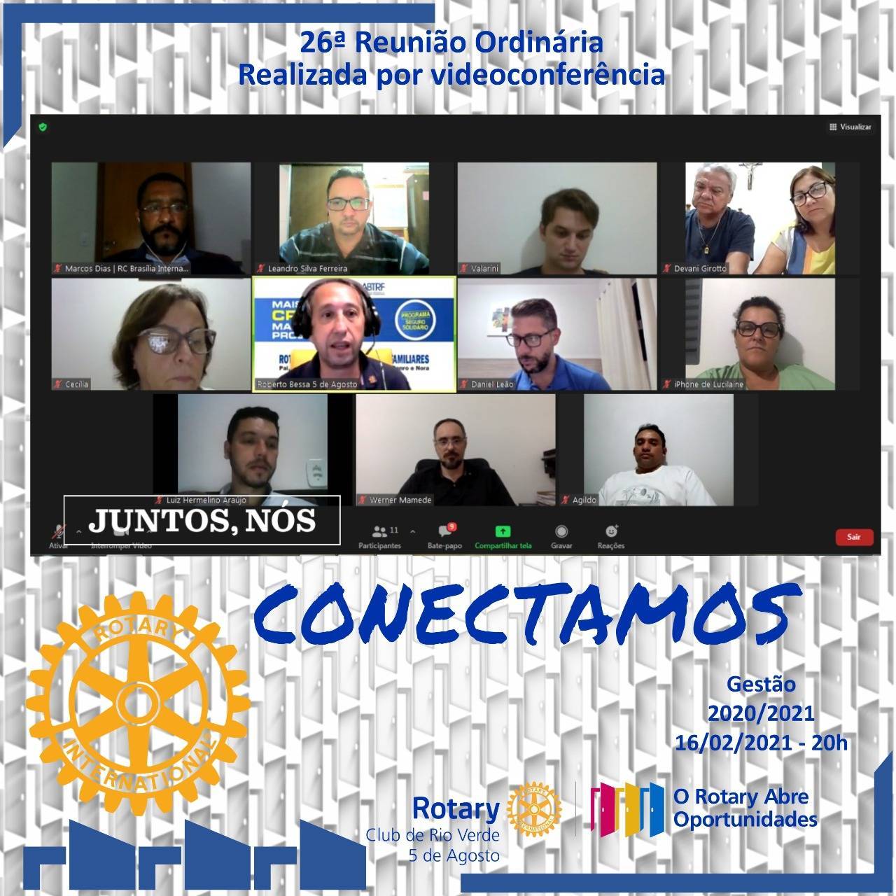 26ª REUNIÃO ORDINÁRIA DO ROTARY CLUB DE RIO VERDE 5 DE AGOSTO