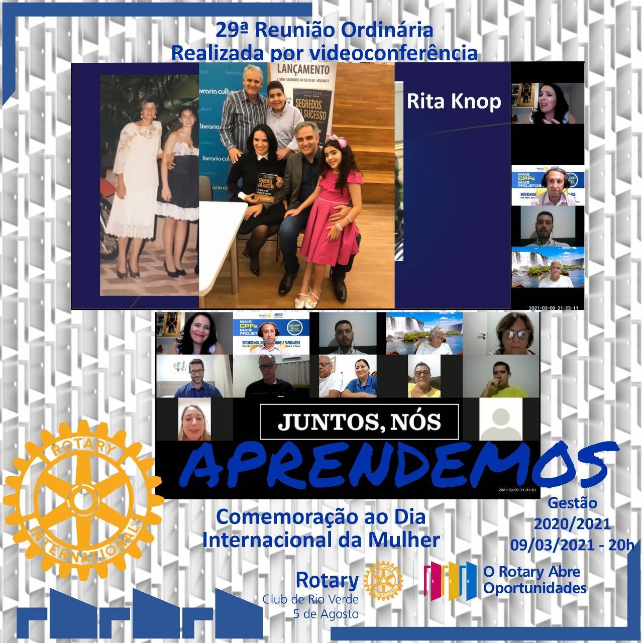 REUNIÃO ORDINÁRIA COM PALESTRA EM HOMENAGEM AO DIA INTERNACIONAL DA MULHER