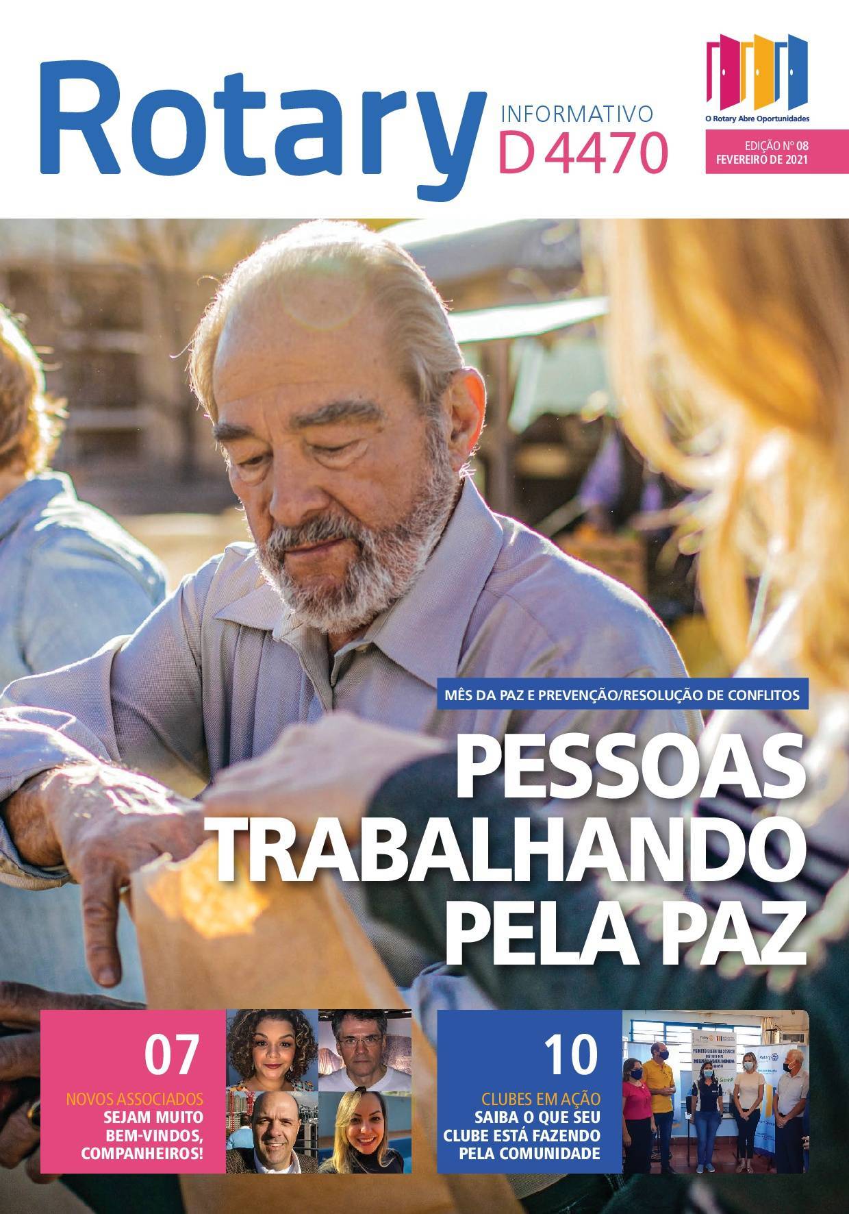 Informativo Rotário de Fevereiro/2021 - Numero 08 - Carta Mensal