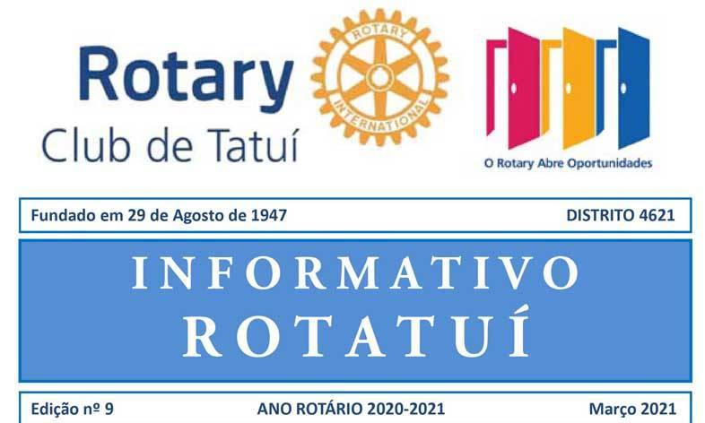 Informativo Rotatuí nº 9 - março - 2021