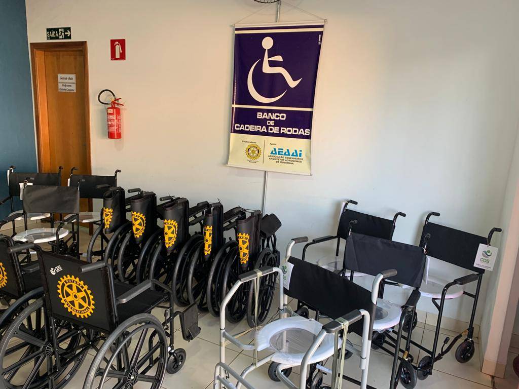 SUBSÍDIO DISTRITAL DO ROTARY CLUB DE ITUVERAVA PARA O  BANCO DE CADEIRA DE RODAS