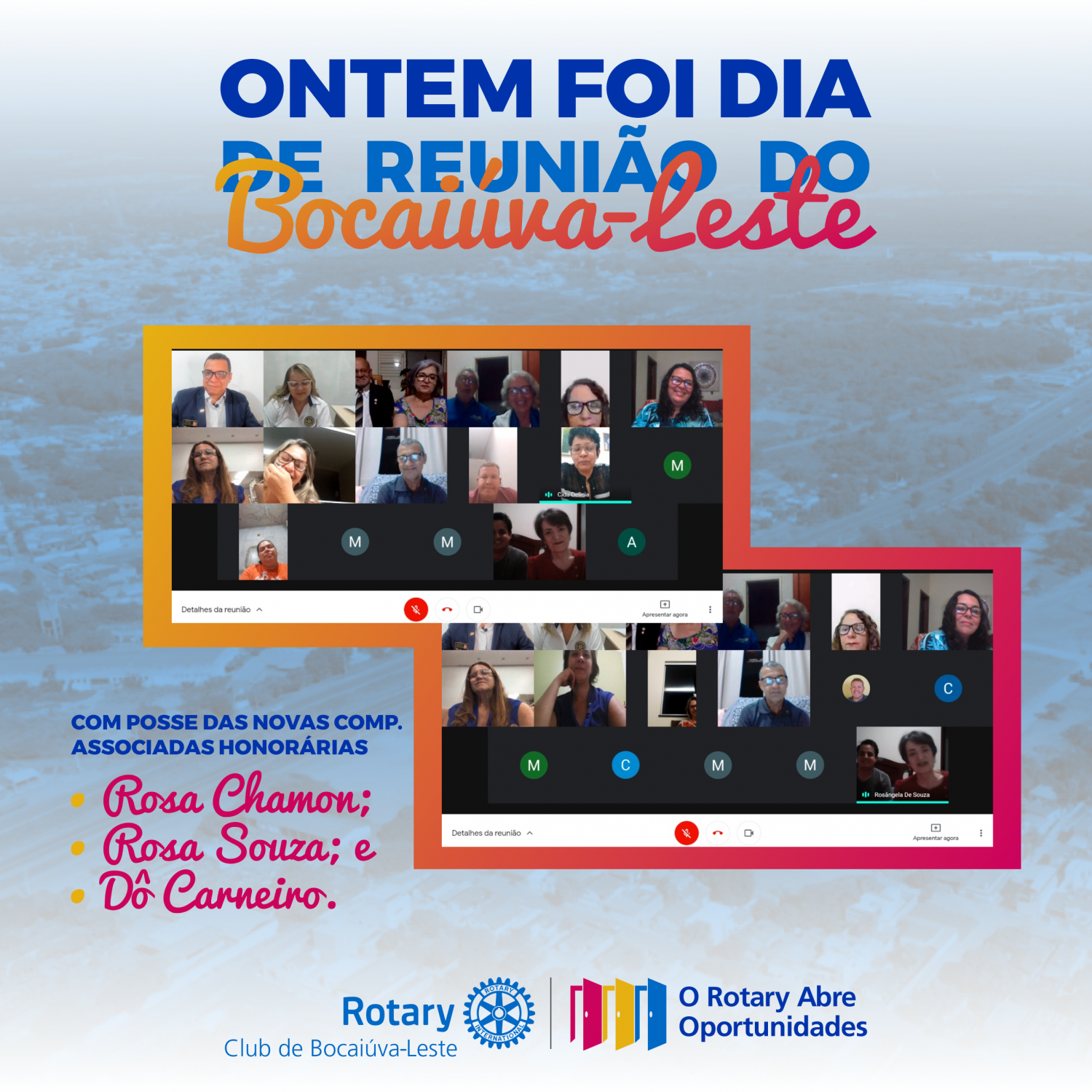 Capturas de tela - Reunião Ordinária 14/04