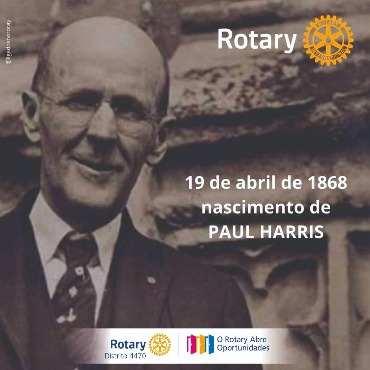 19/04/1868 - Data do Nascimento de Paul Harris