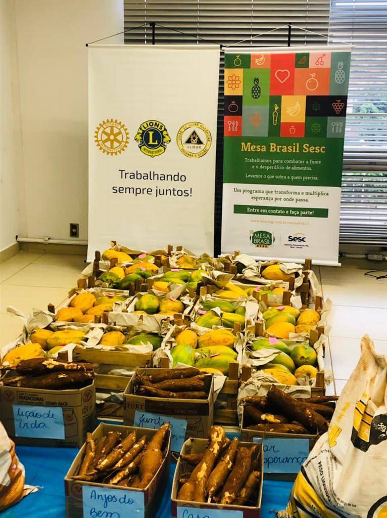 Rotary, Lions, Lojas Maçônicas se unem ao SESC em Uberaba em campanha contra a fome