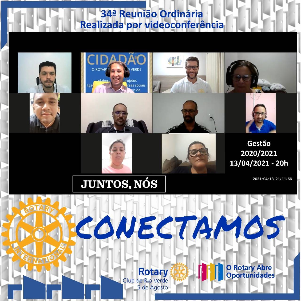 34ª REUNIÃO ORDINÁRIA DO ROTARY CLUB DE RIO VERDE 5 DE AGOSTO