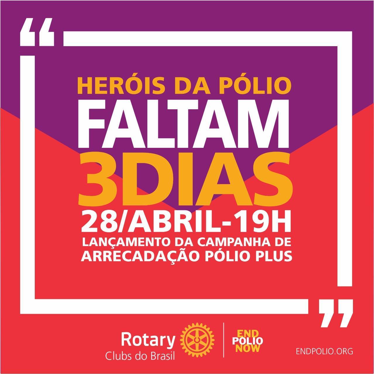 arrecadação Pólio Plus