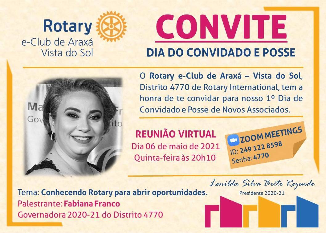 Governadora Fabiana Franco 2020-21 do Distrito 4770