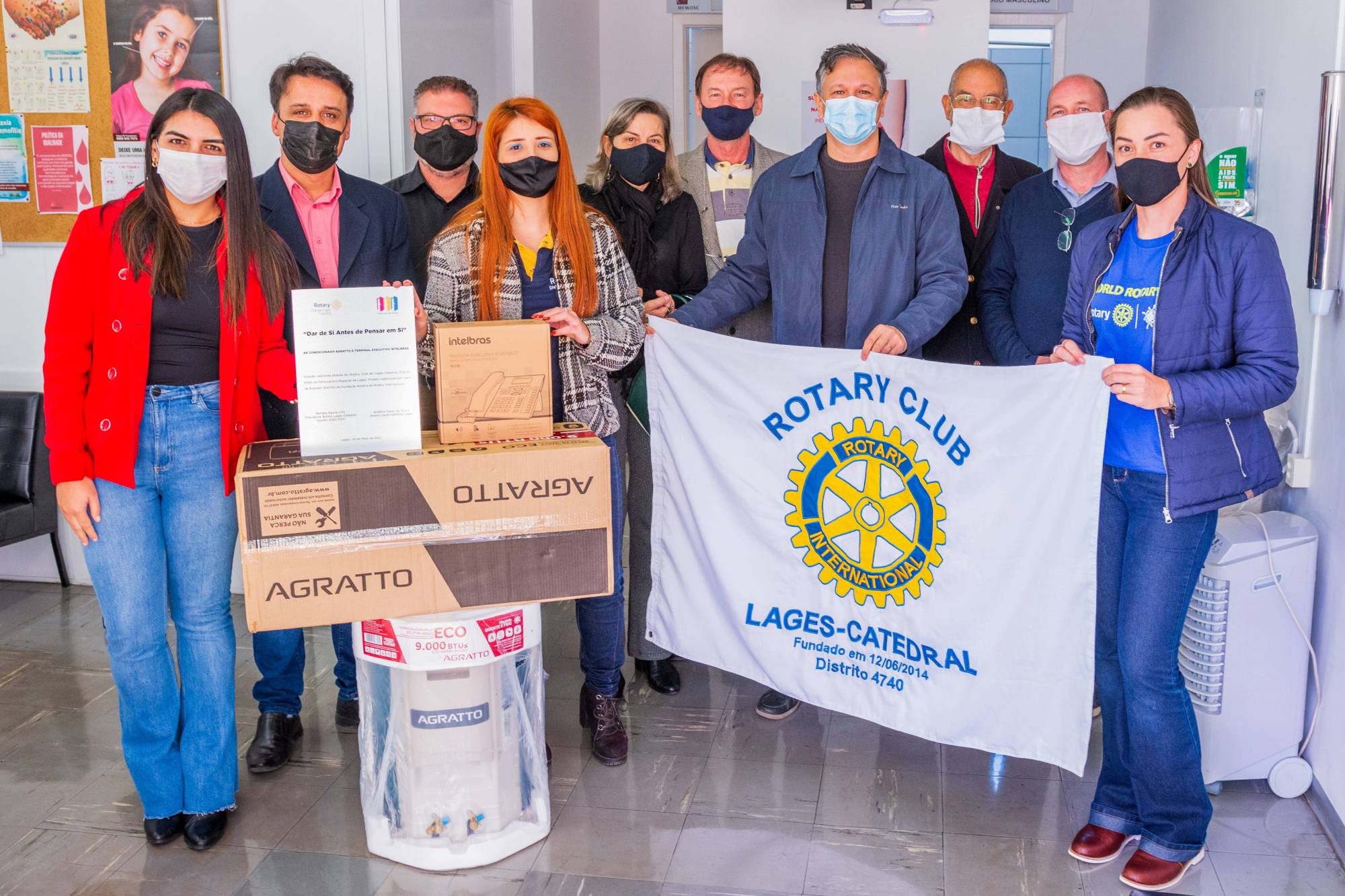  Ação realizada pelo Rotary Club de Lages Catedral, Distrito 4740, Gestão 2020/2021