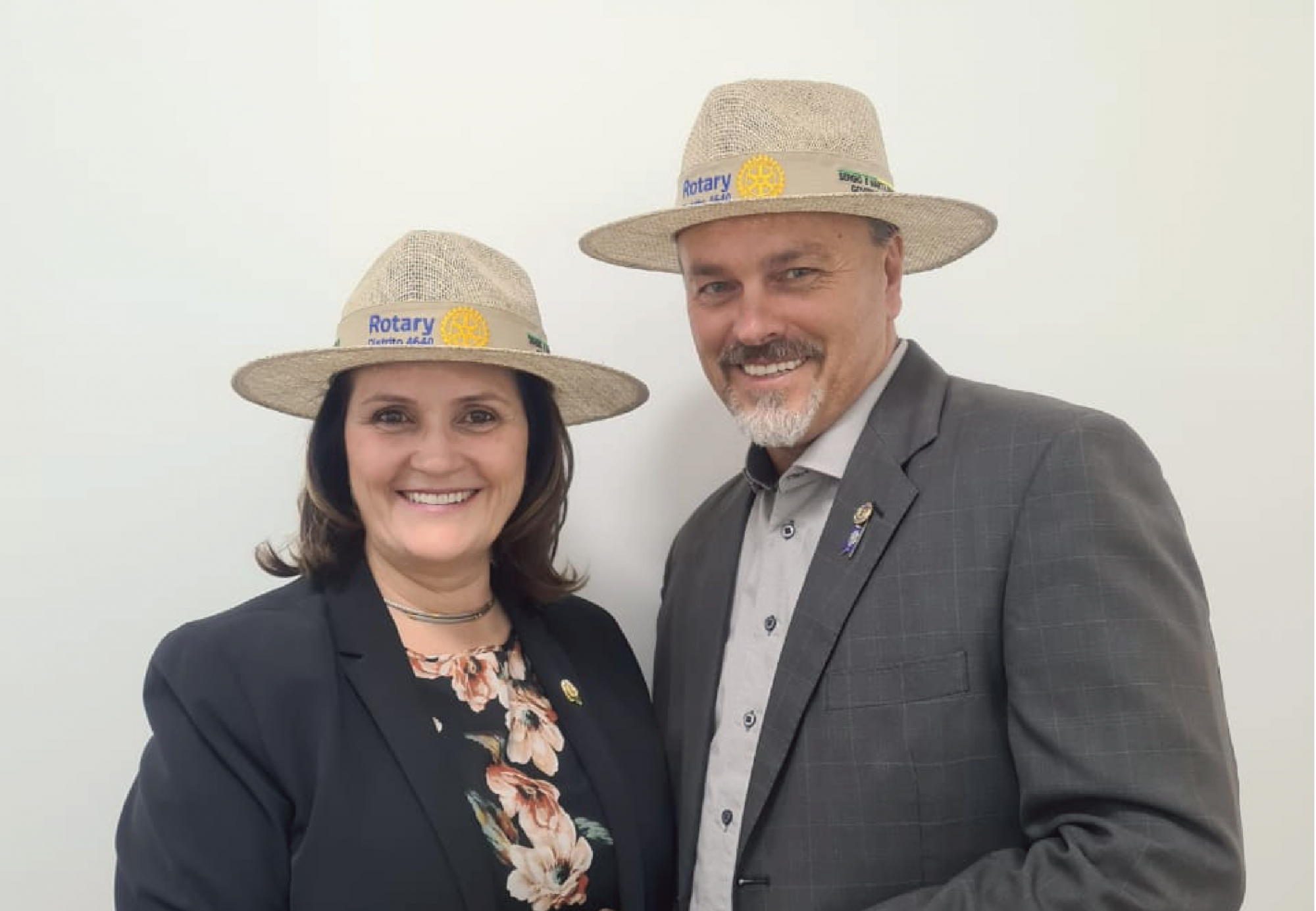 Governador eleito do Distrito 4640 Ano Rotário 2021/2022 Sergio Baseggio e Marta Baseggio 