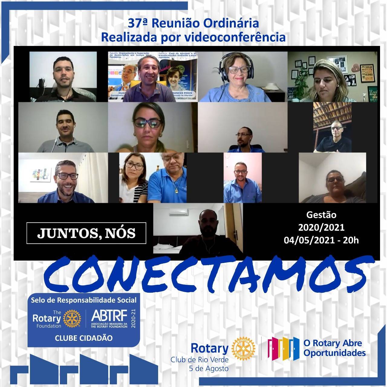 37ª REUNIÃO  ORDINÁRIA DO ROTARY CLUB DE RIO VERDE 5 DE AGOSTO