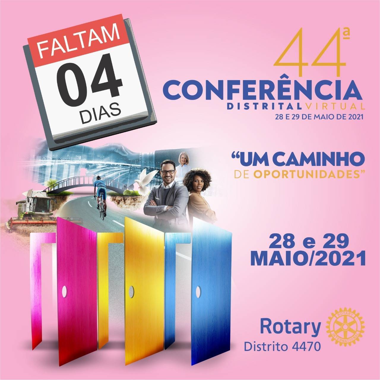 Faltam 04 Dias !!! 44º Conferência Distrital 28/05/2021