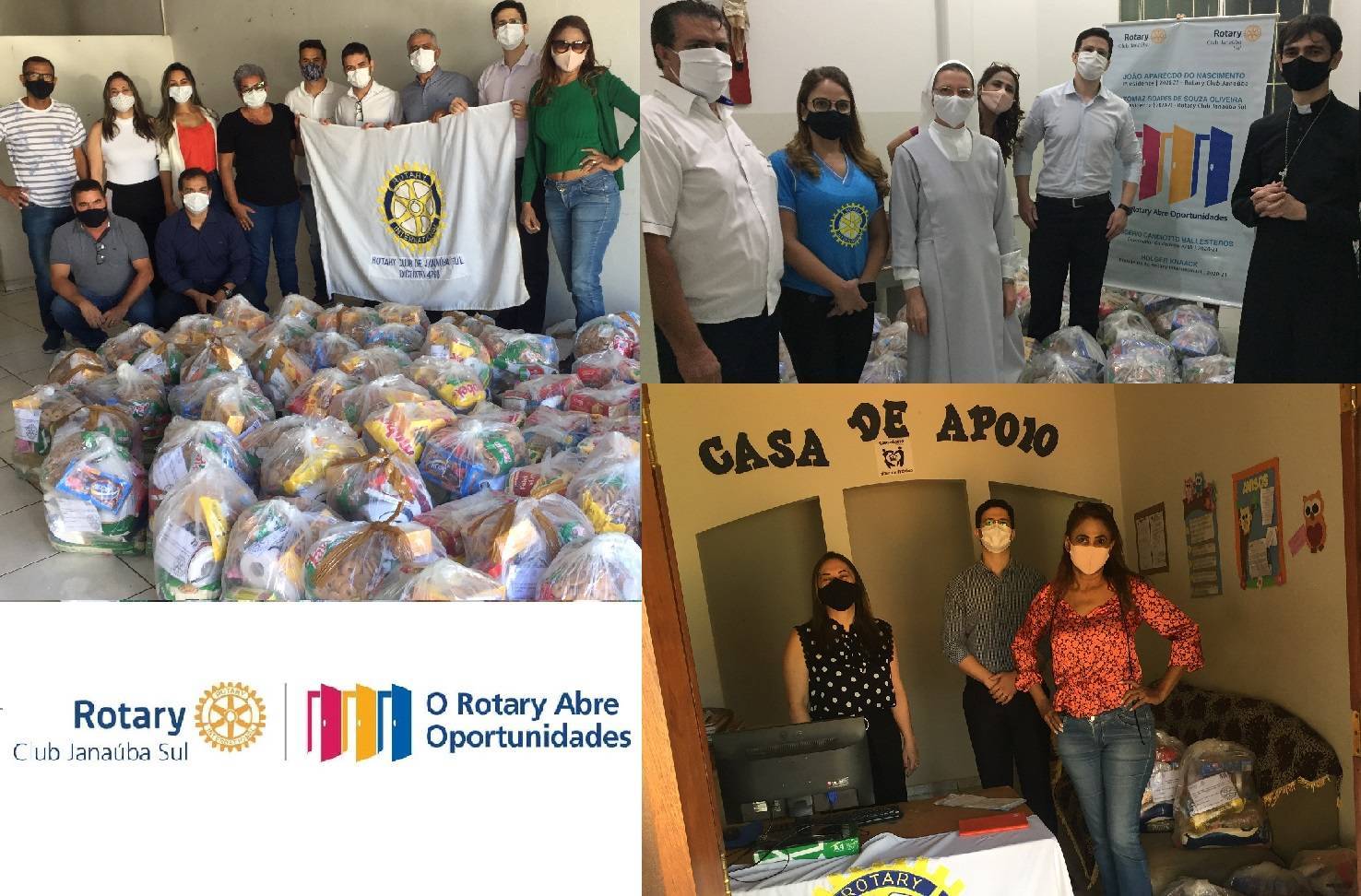 Rotary Club Janaúba Sul realiza a entrega de mais de 100 cestas básicas