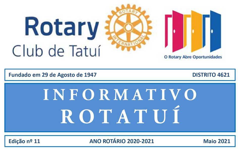 Informativo Rotatuí nº 11 - 2020-21 - maio de 2021