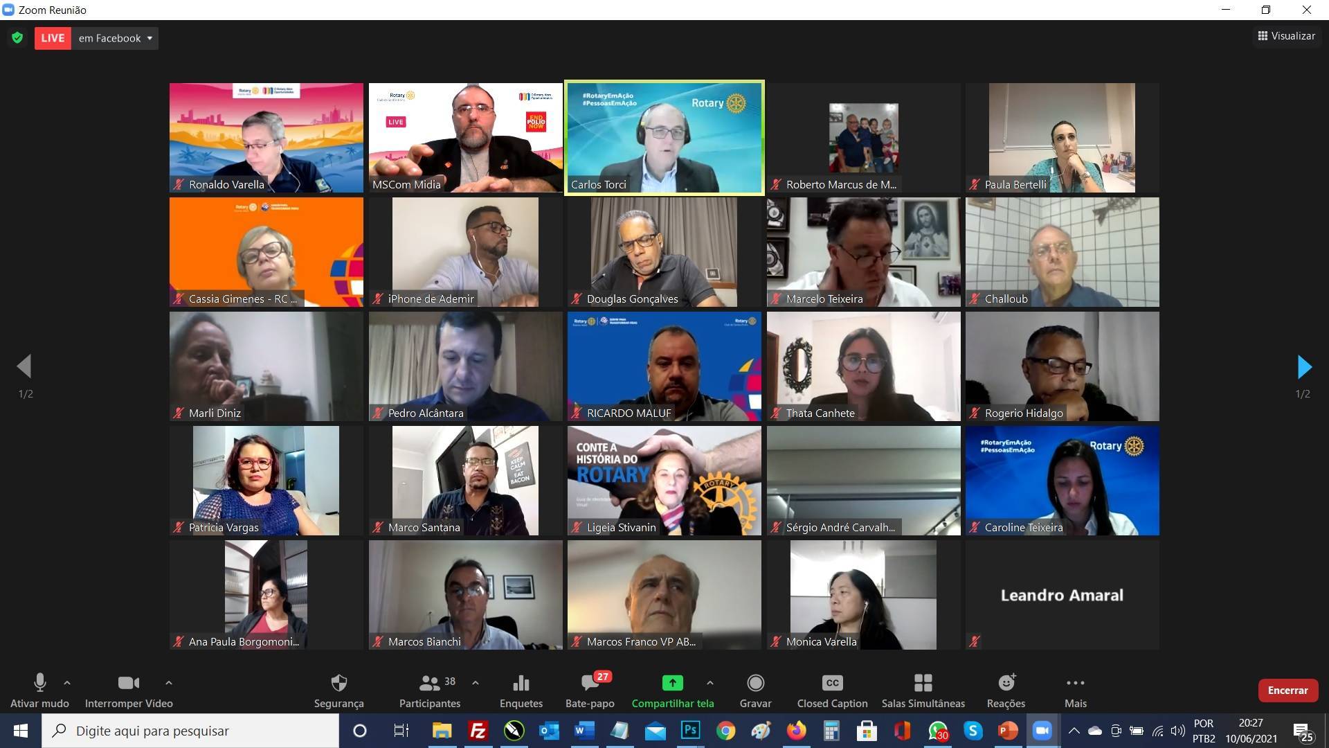 O evento contou com a presença de membros do Colégio de Governadores do Distrito 4420 do Rotary International, rotarianos e convidados