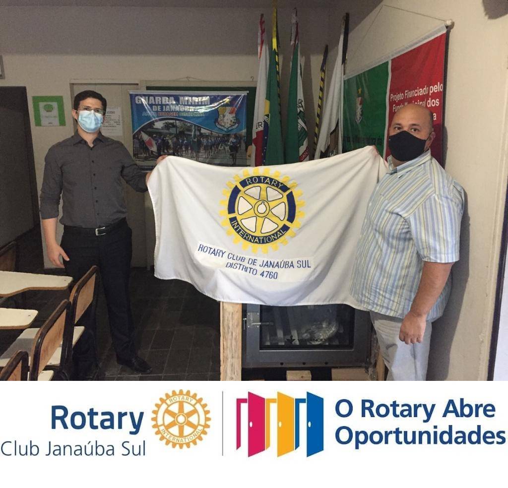 Rotary Club Janaúba Sul realiza entrega de Projeto de Subsídio Distrital e repasse de doação financeira para a Guarda Mirim de Janaúba