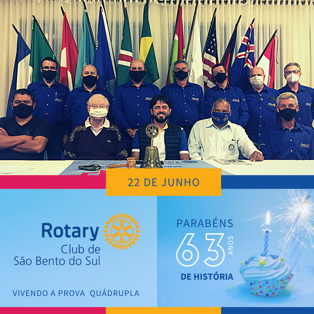 Rotary Club de São Bento do Sul celebra aniversário