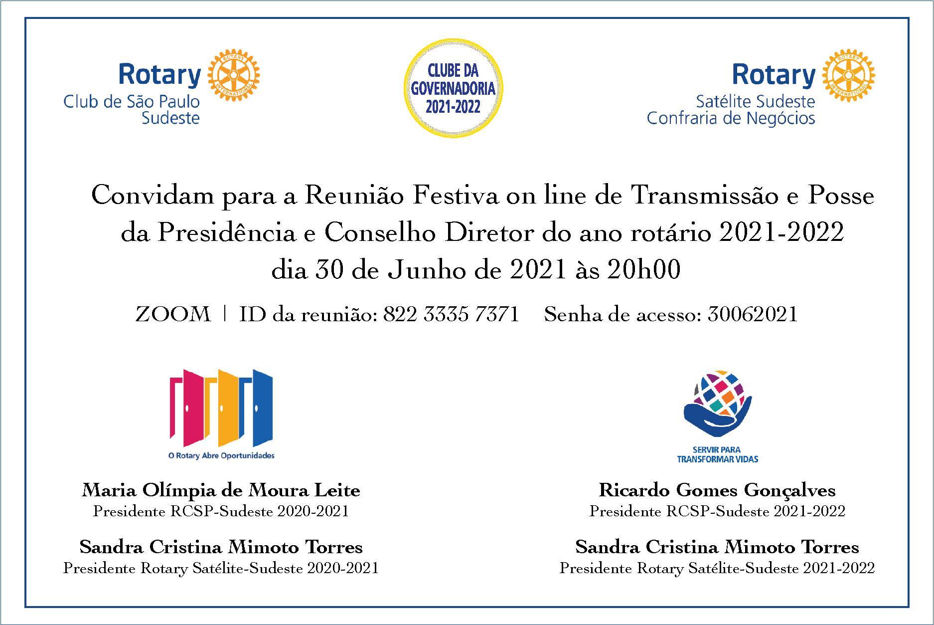 Festiva de Transmissão e Posse do RCSP-Sudeste e RC Satélite Sudeste