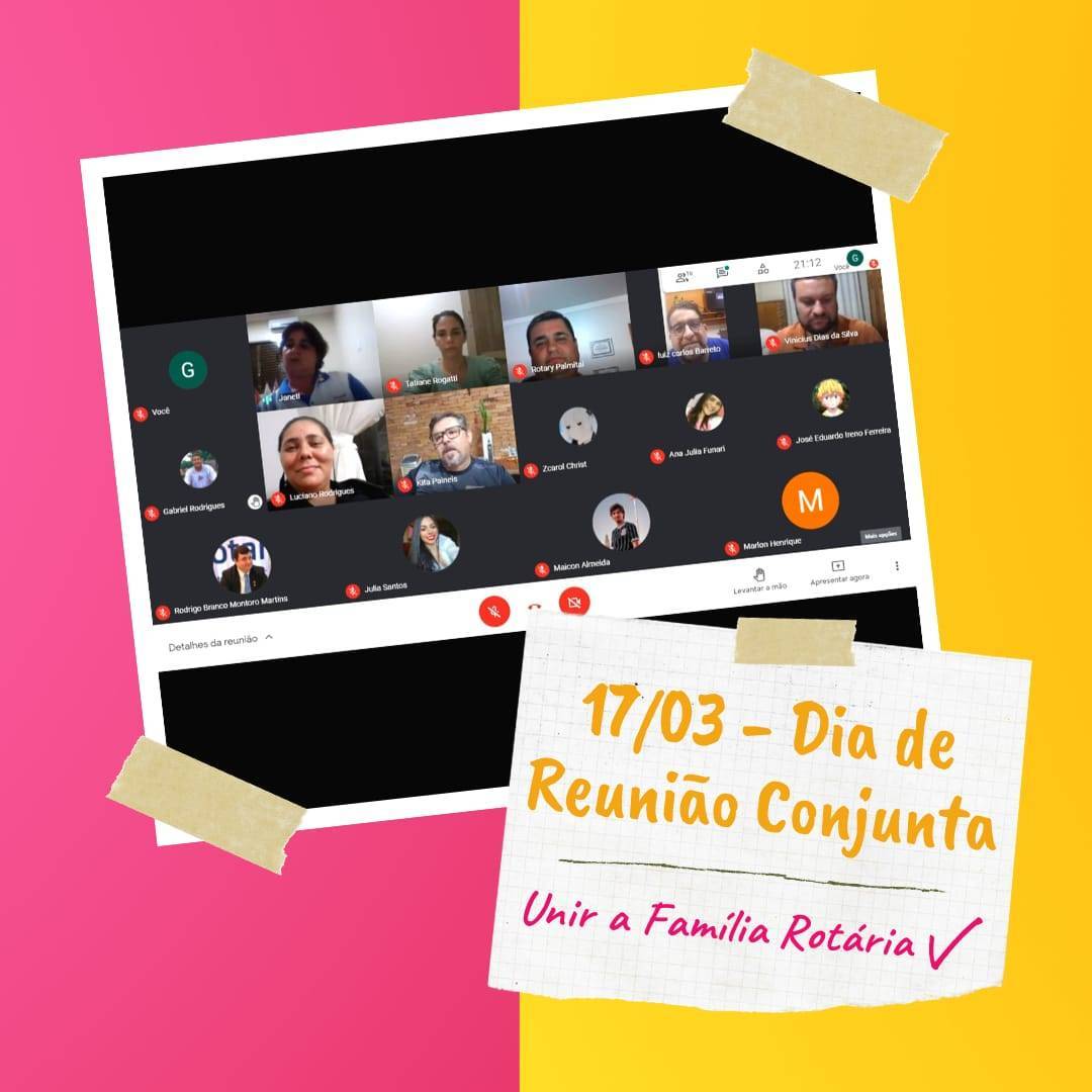 Reunião conjunta com o Rotary Palmital