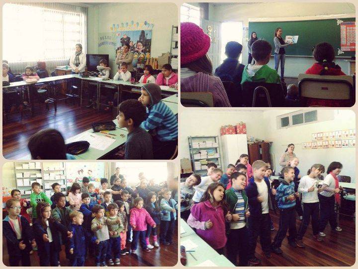 Visitamos a Escola Municipal "São Francisco" realizando o projeto “Leia, interaja, aprenda e sorria”. 