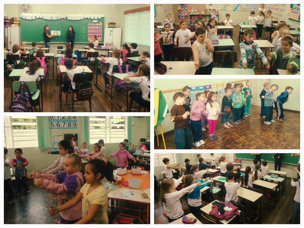 Visita a Escola Municipal "Rodeio Trinta e Dois" para contação de histórias 