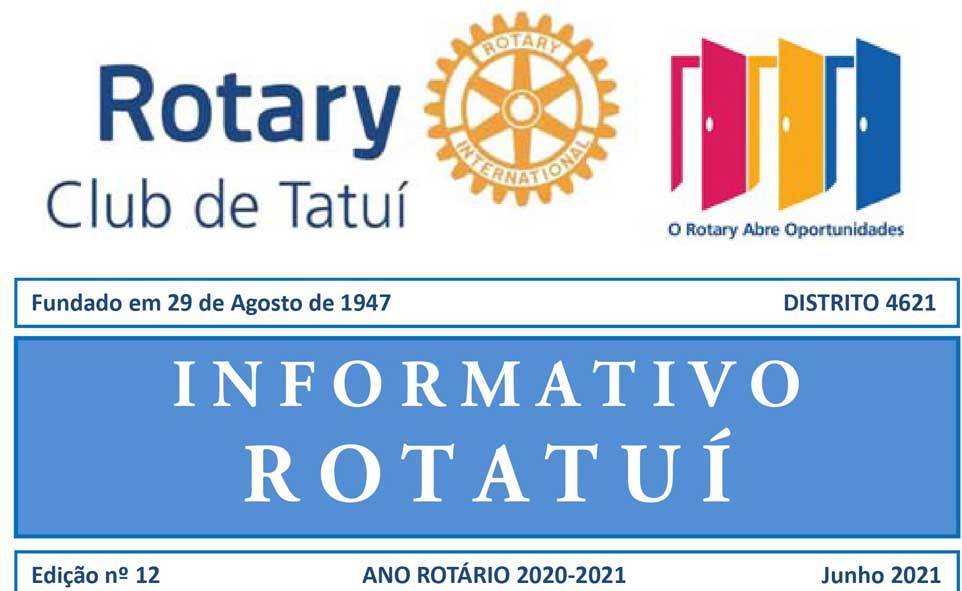 Informativo Rotatuí nº 12 - 2020-21 - junho de 2021