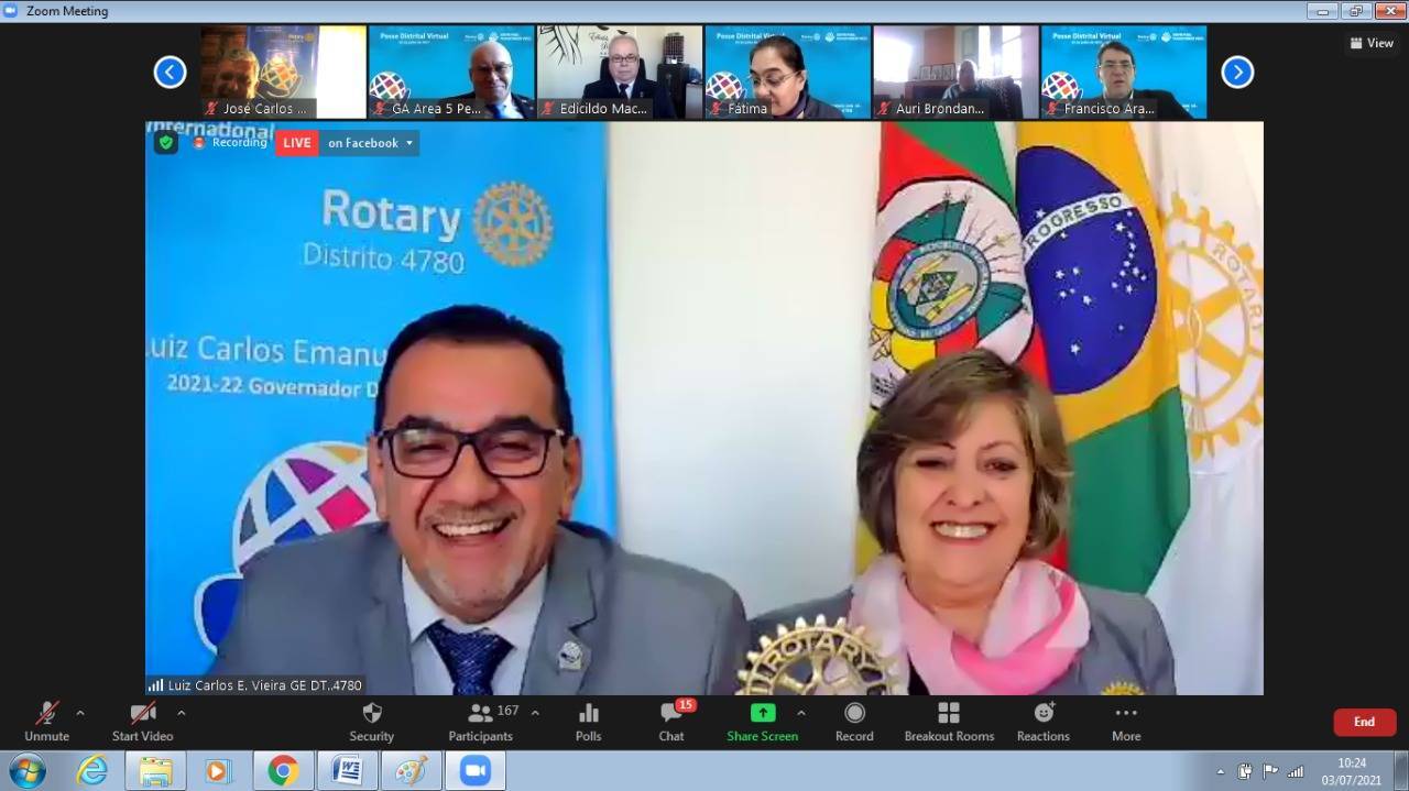 Posse virtual do Distrito 4780