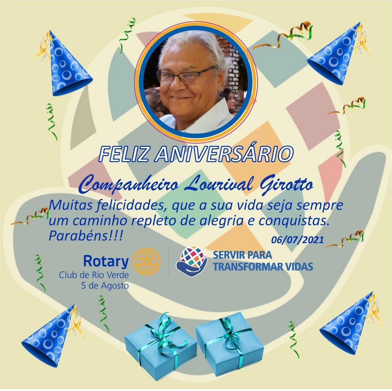 HOJE É ANIVERSÁRIO DO LOURIVAL GIROTTO!!!! VIVA!!!!