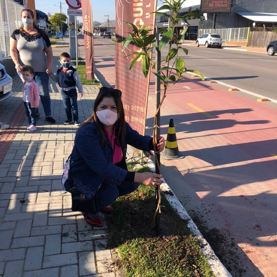 Presidente Iane no Plantio