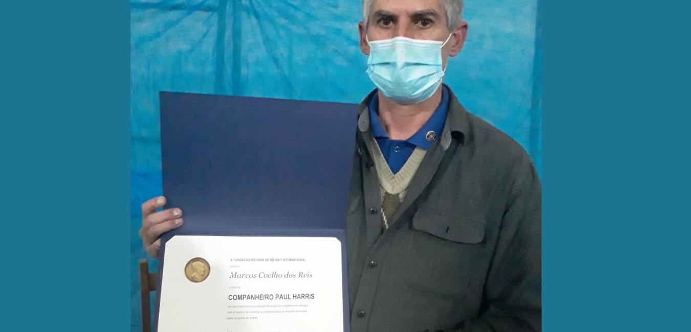 Companheiro Marcos Coelho - Título do Rotary International