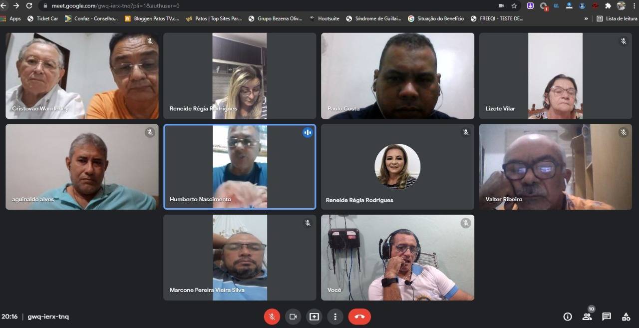 Segunda reunião ordinária do ano rotário 2021-22 do RC de Patos Norte