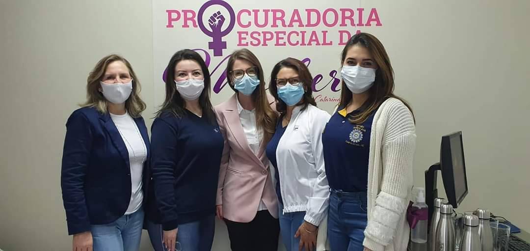 Rotarianas participam da inauguração da Produradoria da Mulher