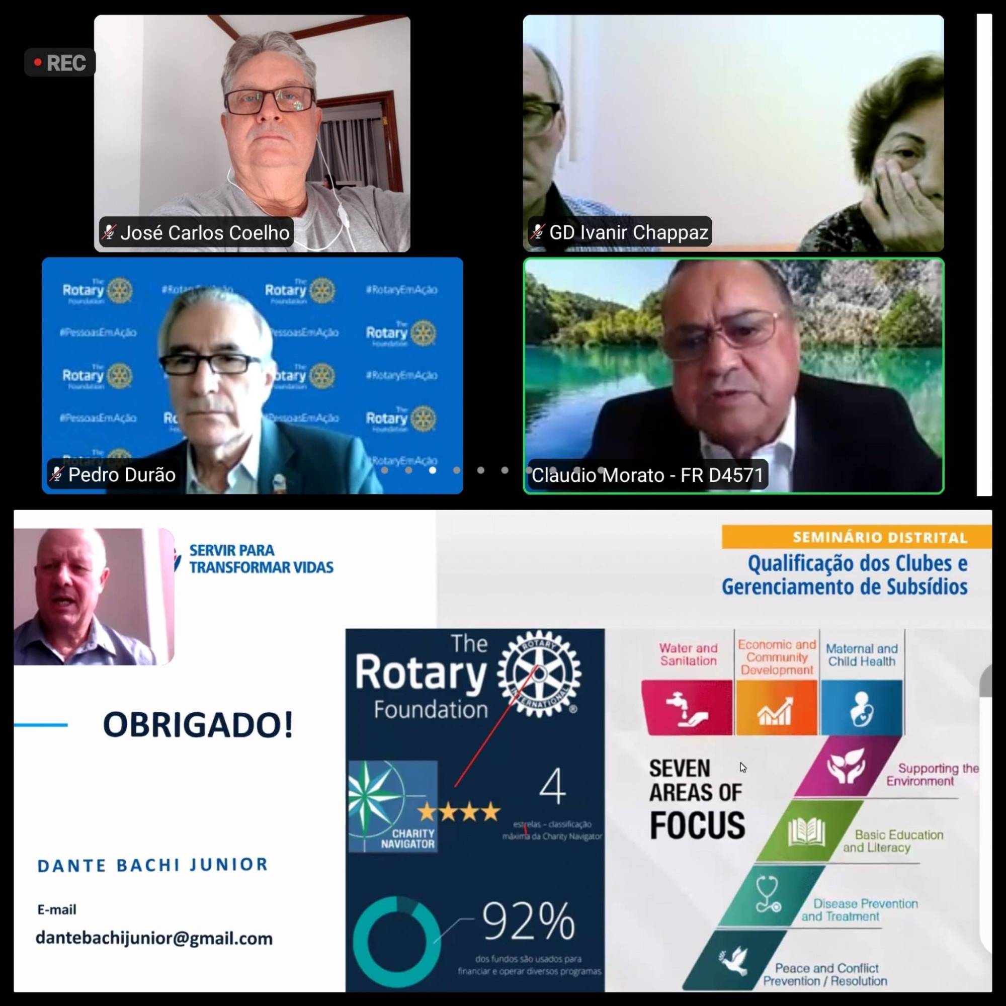 O Rotary Club de Três Rios se fez presente hoje nesse importante evento, prestigiado por Governadores, Presidentes, Diretores de Comissões de Projetos, entre outros membros associados do Distrito 4571.  Temas centrais: Qualificação dos Clubes e Gerenciamento de Subsídios Distritais e Globais.  Na oportunidade o RC de Três Rios foi representado por sua competente Presidente Rosângela Leite e pelos Cos. do Conselho Diretor, Juliano Maia (Imagem Pública) e José Carlos Coelho (Comissão de Projetos Humanitários), que destacou: "o aprendizado foi muito especial em benefício do nobre ato de servir o nosso próximo".  Lema 2021/2022: Servir para Transformar Vidas  #rotaryclubdetresrios #rotarydistrito4571 #rotaryfoundation #servirparatransformarvidas #projetoshumanitarios