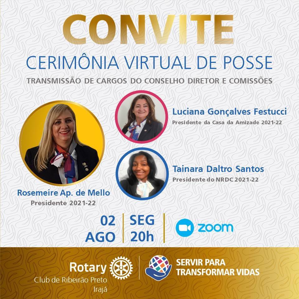 CERIMÔNIA VIRTUAL DE POSSE E TRANSMISSÃO DE CARGOS DO CONSELHO DIRETOR E COMISSÕES