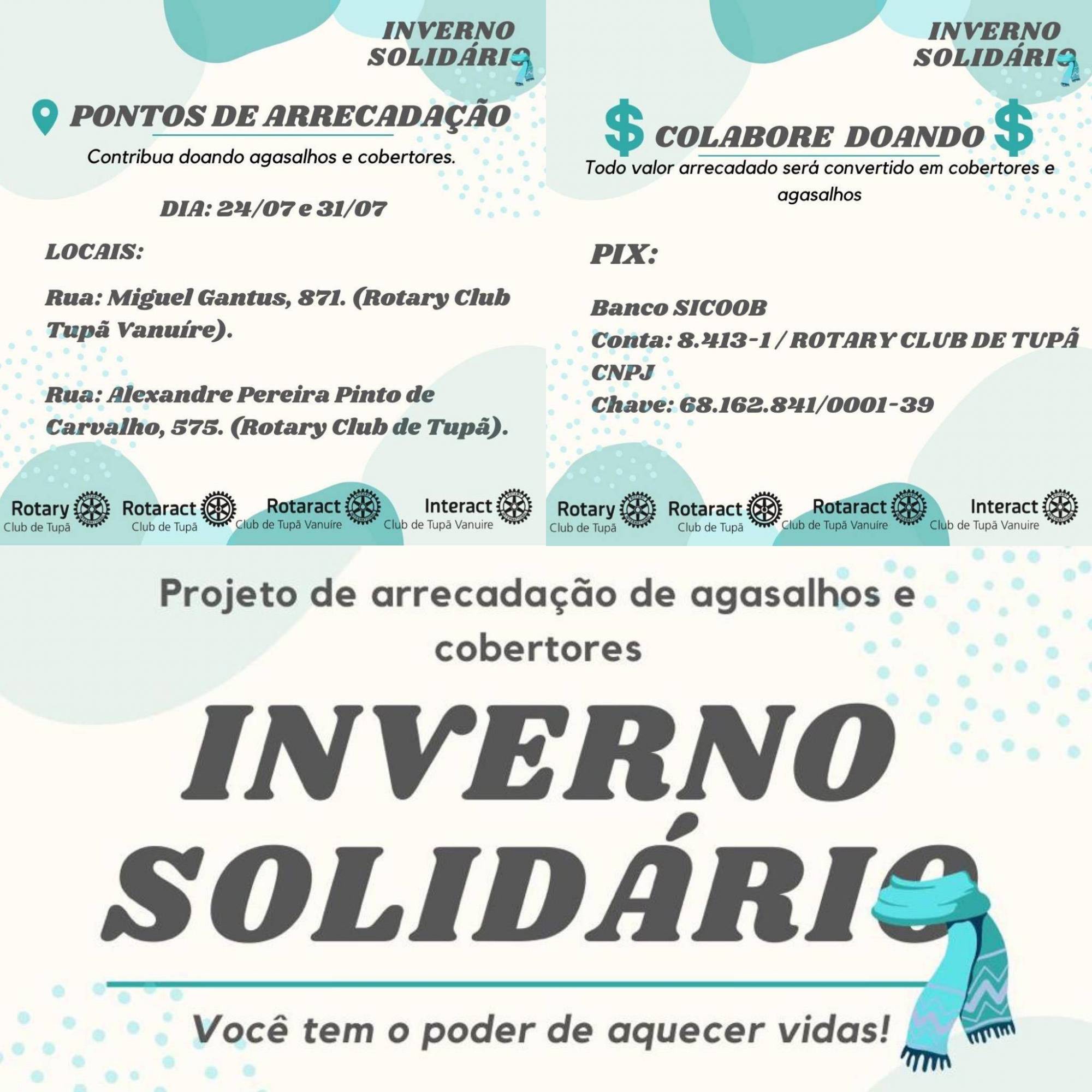 Informações sobre o Projeto Inverno Solidário